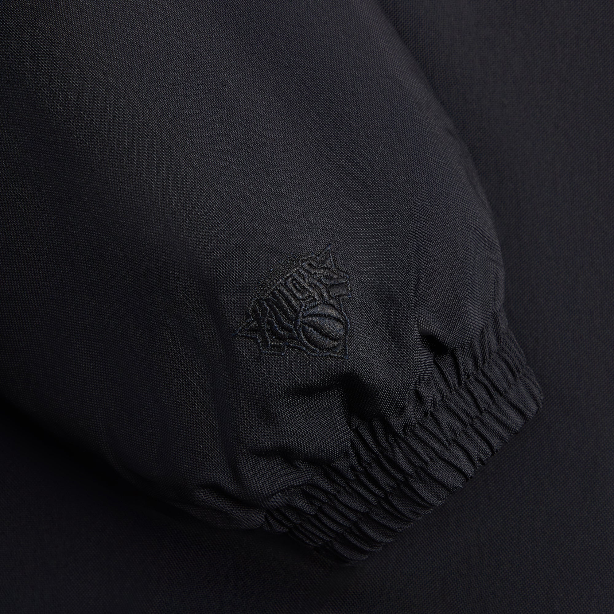 Kith for the New York Knicks Wings Quarter Zip Anorak - Black | Kith Black