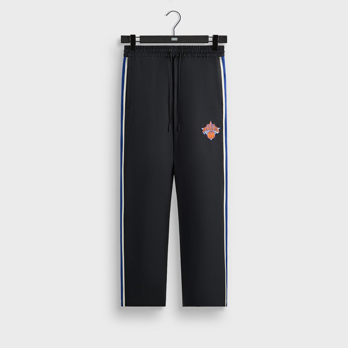 Kith for the New York Knicks Vintage Nylon Wide Leg Pant - Black | Kith Black