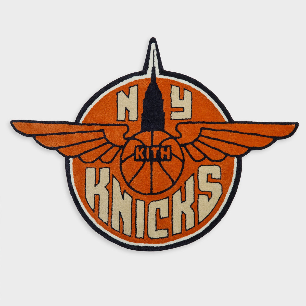 Kith for the New York Knicks Wingman Logo Rug - Multi | Kith Multi
