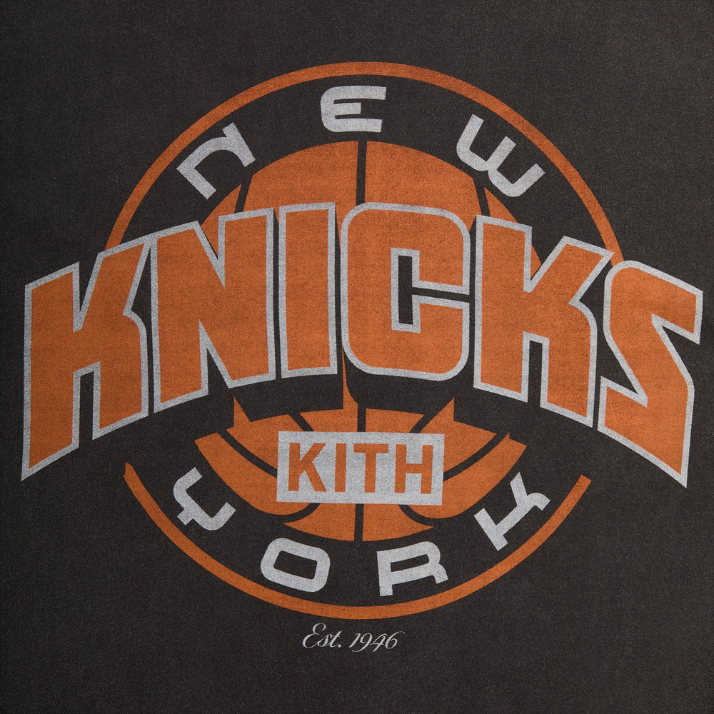 Kith for the New York Knicks Showtime Vintage Tee - Black | Kith Black