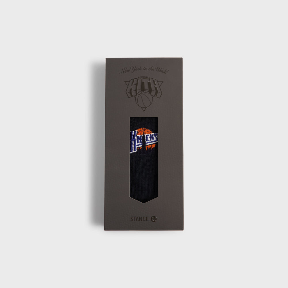 Kith & Stance for the New York Knicks New York City Crew Socks - Black | Kith Black