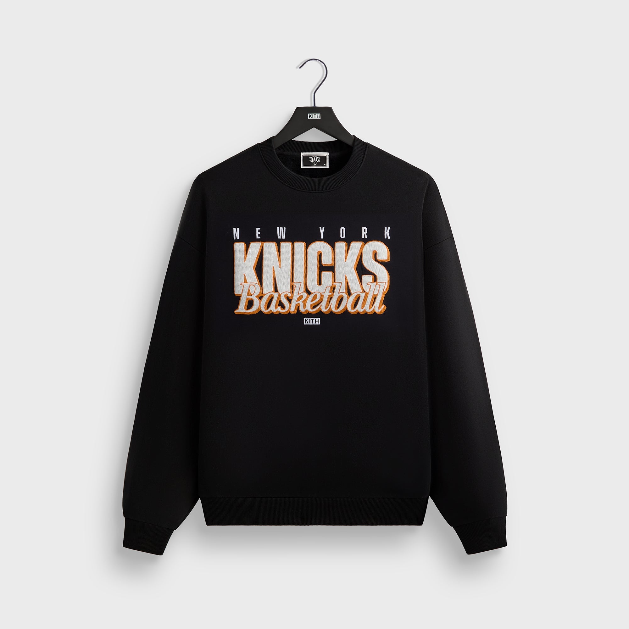 Kith for the New York Knicks Classic Vintage Nelson Crewneck - Black | Kith Black