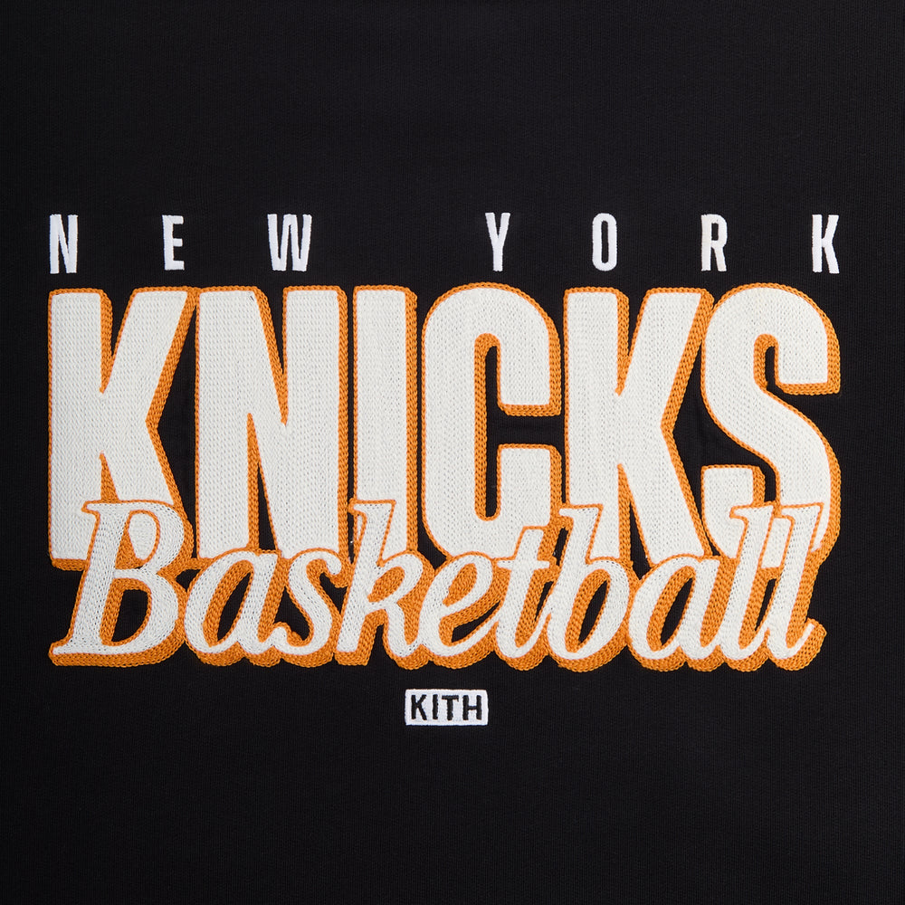 Kith for the New York Knicks Classic Vintage Nelson Crewneck - Black | Kith Black