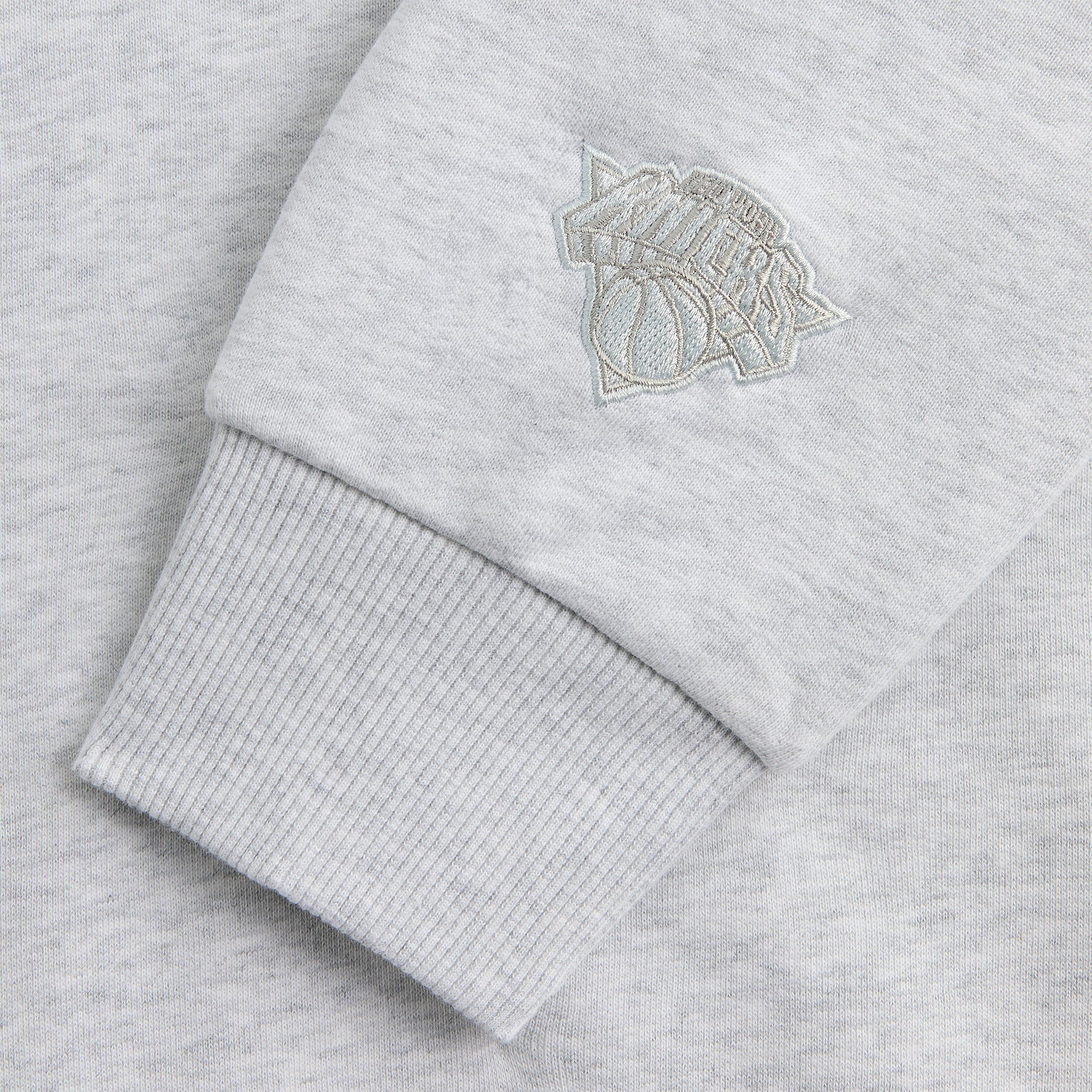 Kith for the New York Knicks Y2K Vintage Nelson Crewneck - Light Heath | Kith Light Heather Grey