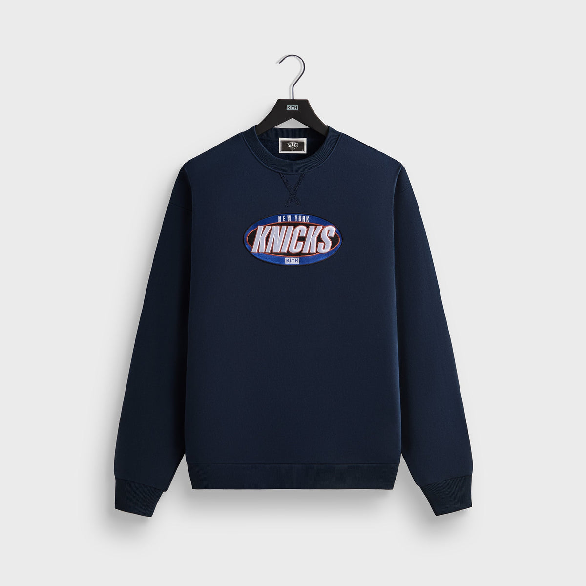 Kith for the New York Knicks Y2K Vintage Nelson Crewneck - Nocturnal | Kith Nocturnal