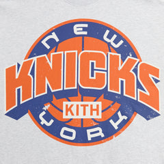 Kith for the New York Knicks Showtime Vintage Nelson Crewneck - Light | Kith Light Heather Grey