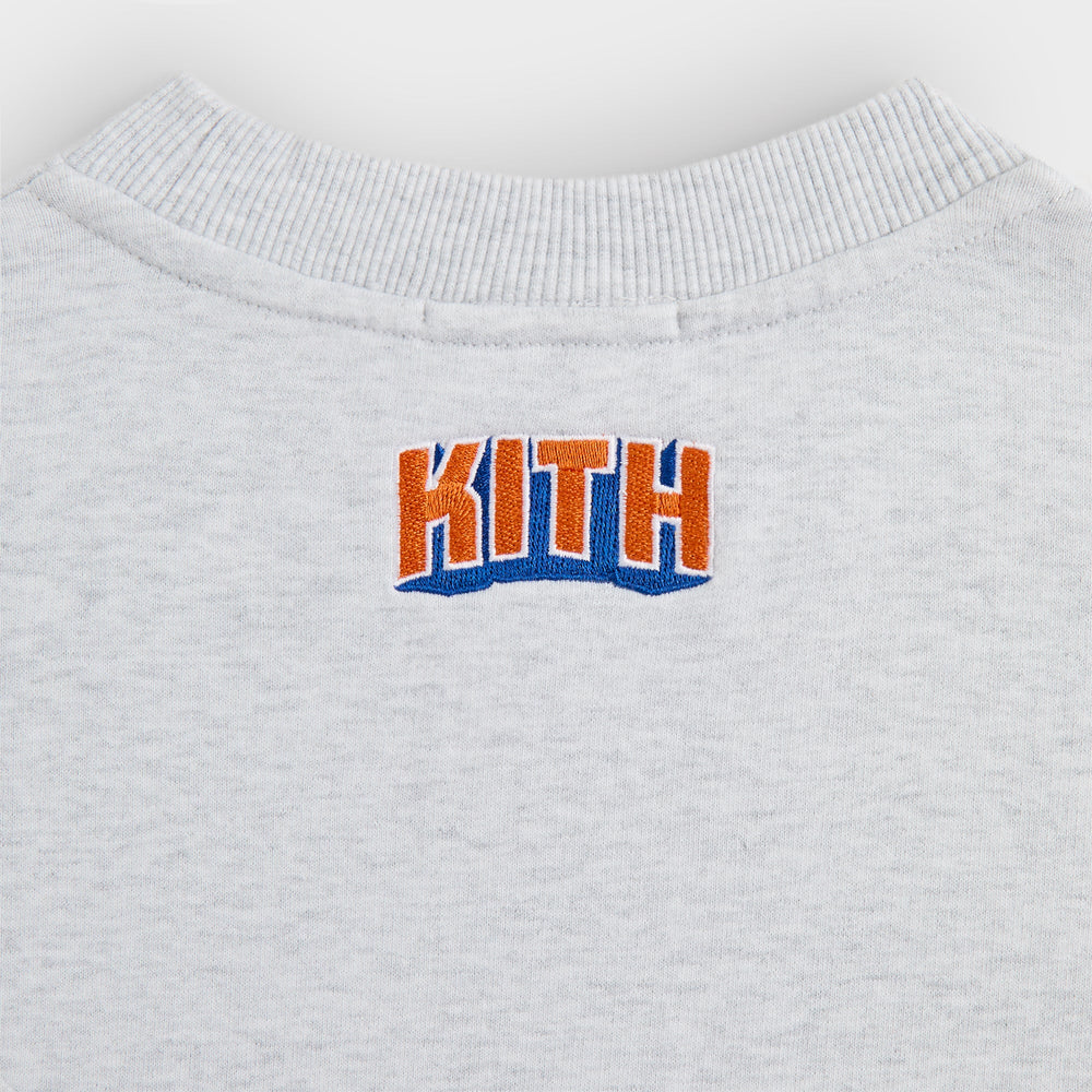 Kith for the New York Knicks Showtime Vintage Nelson Crewneck - Light | Kith Light Heather Grey