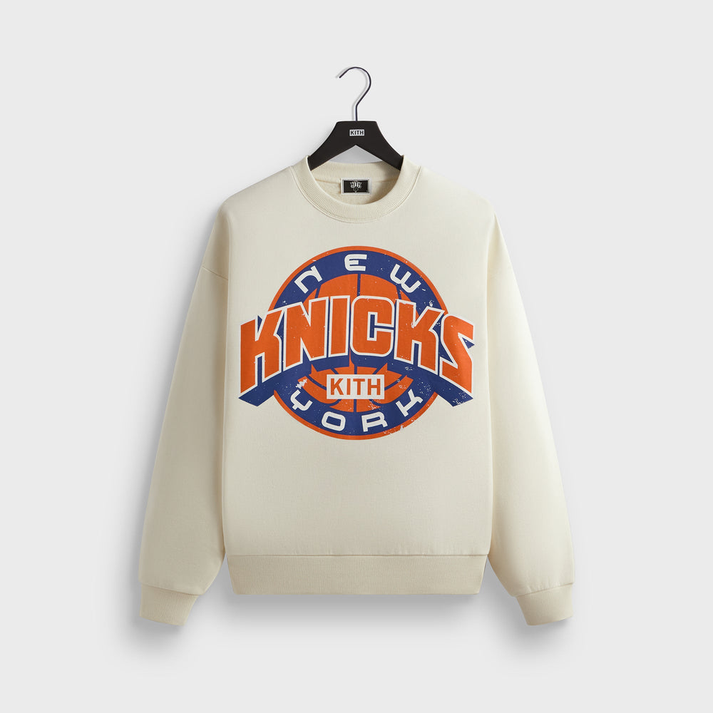 Kith for the New York Knicks Showtime Vintage Nelson Crewneck - Sandri | Kith Sandrift