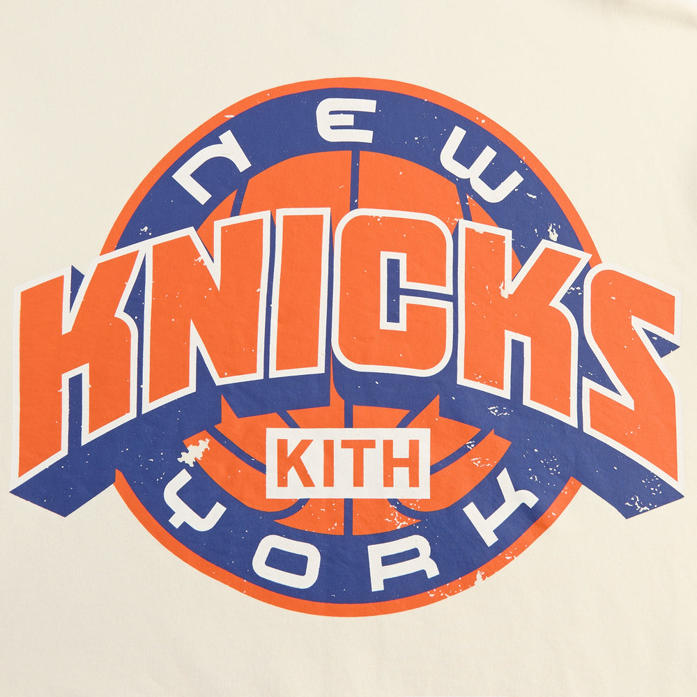 Kith for the New York Knicks Showtime Vintage Nelson Crewneck - Sandri | Kith Sandrift
