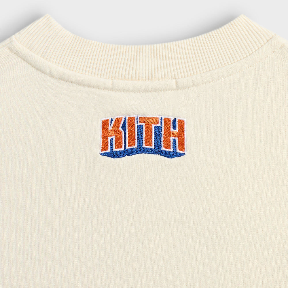 Kith for the New York Knicks Showtime Vintage Nelson Crewneck - Sandri | Kith Sandrift