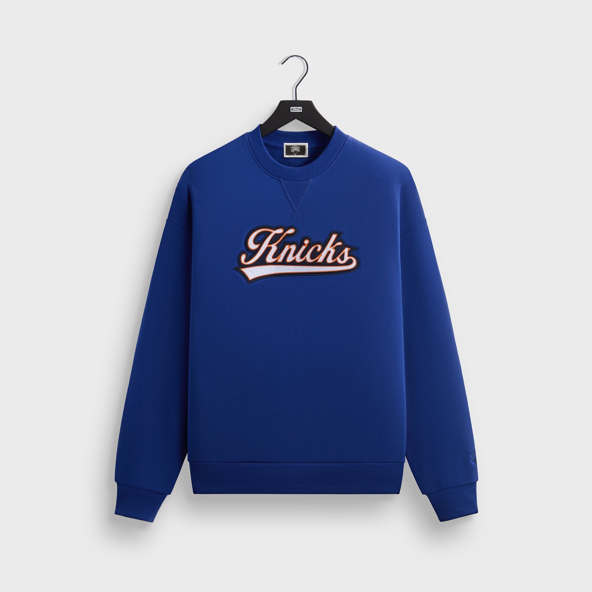 Kith for the New York Knicks Script Vintage Nelson Crewneck - Current | Kith Current