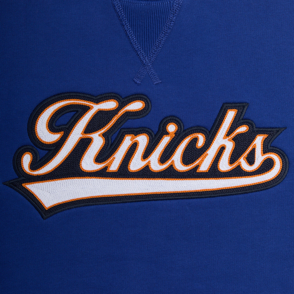 Kith for the New York Knicks Script Vintage Nelson Crewneck - Current | Kith Current