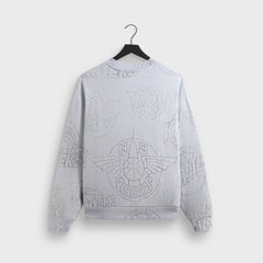 Kith for the New York Knicks Sketched Vintage Nelson Crewneck - Light | Kith Light Heather Grey