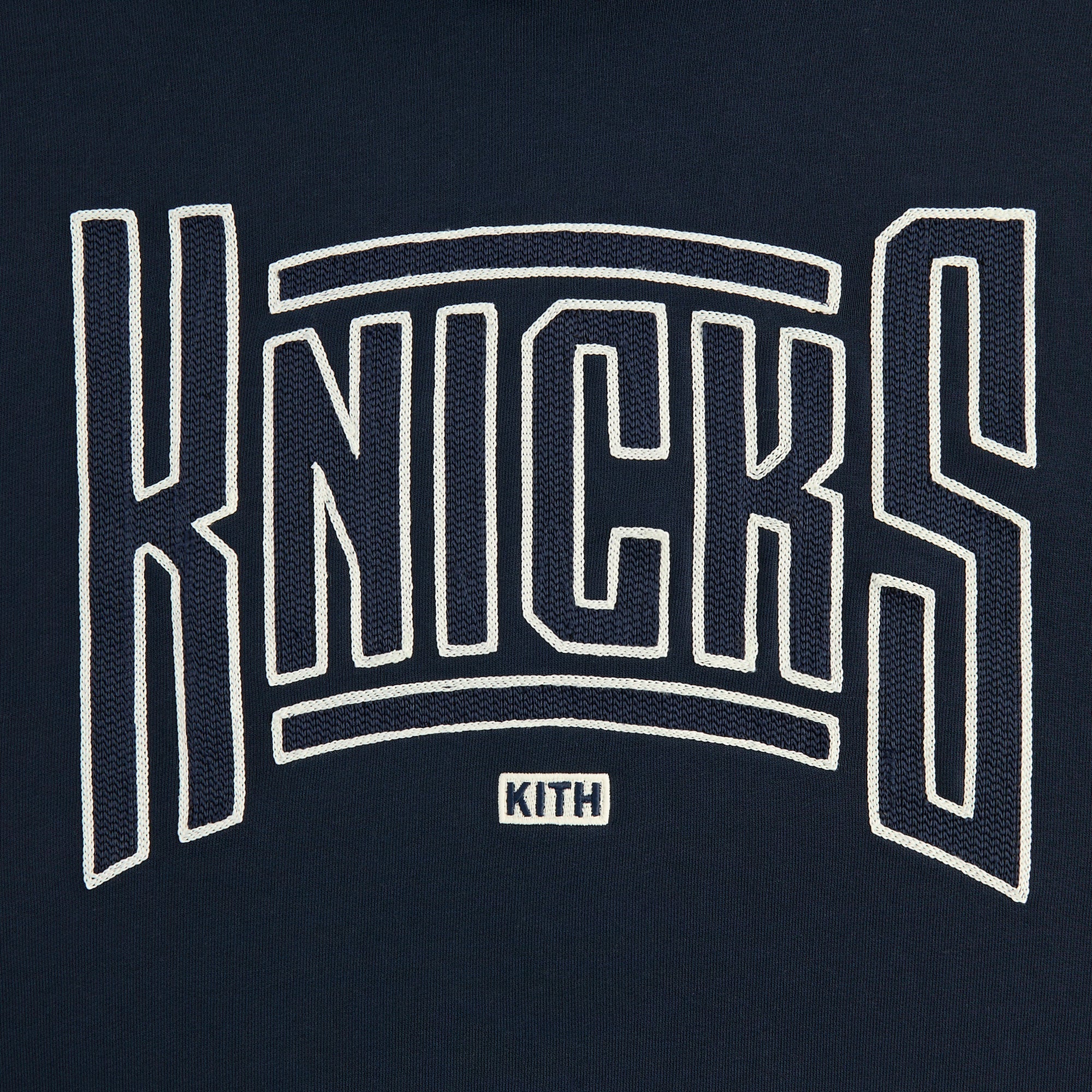 Kith for the New York Knicks Arched Vintage Nelson Hoodie - Nocturnal | Kith Nocturnal
