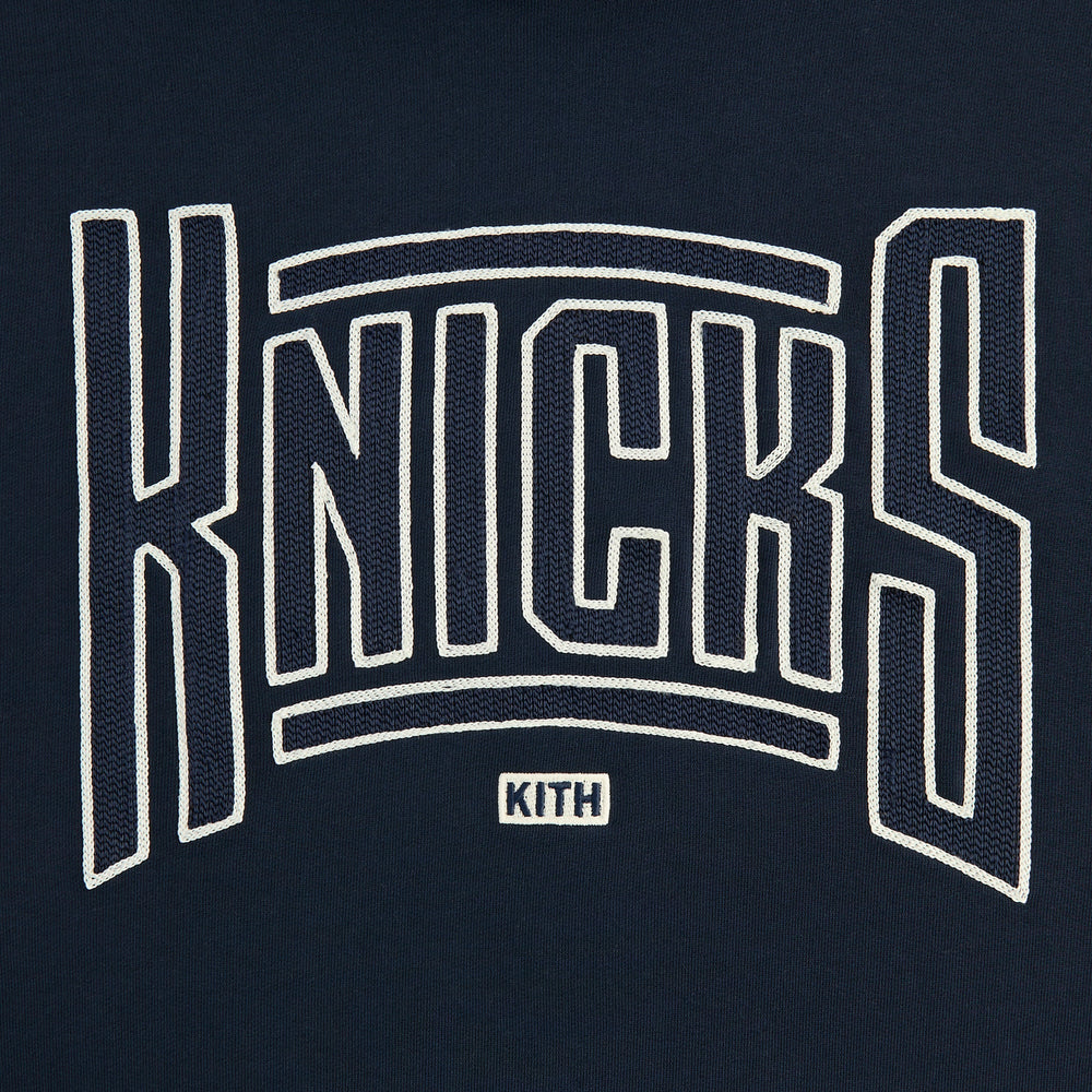 Kith for the New York Knicks Arched Vintage Nelson Hoodie - Nocturnal | Kith Nocturnal