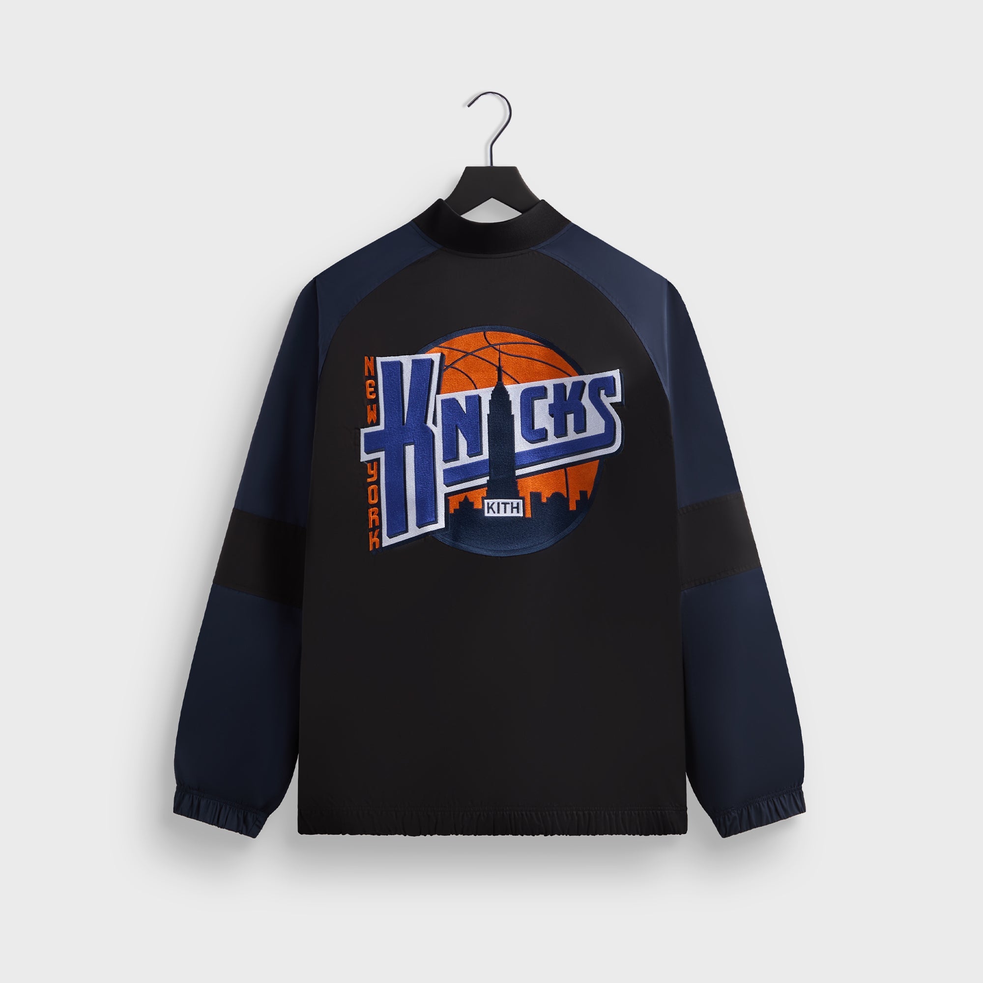 Kith for the New York Knicks Ball Nylon Quarter Zip - Black | Kith Black