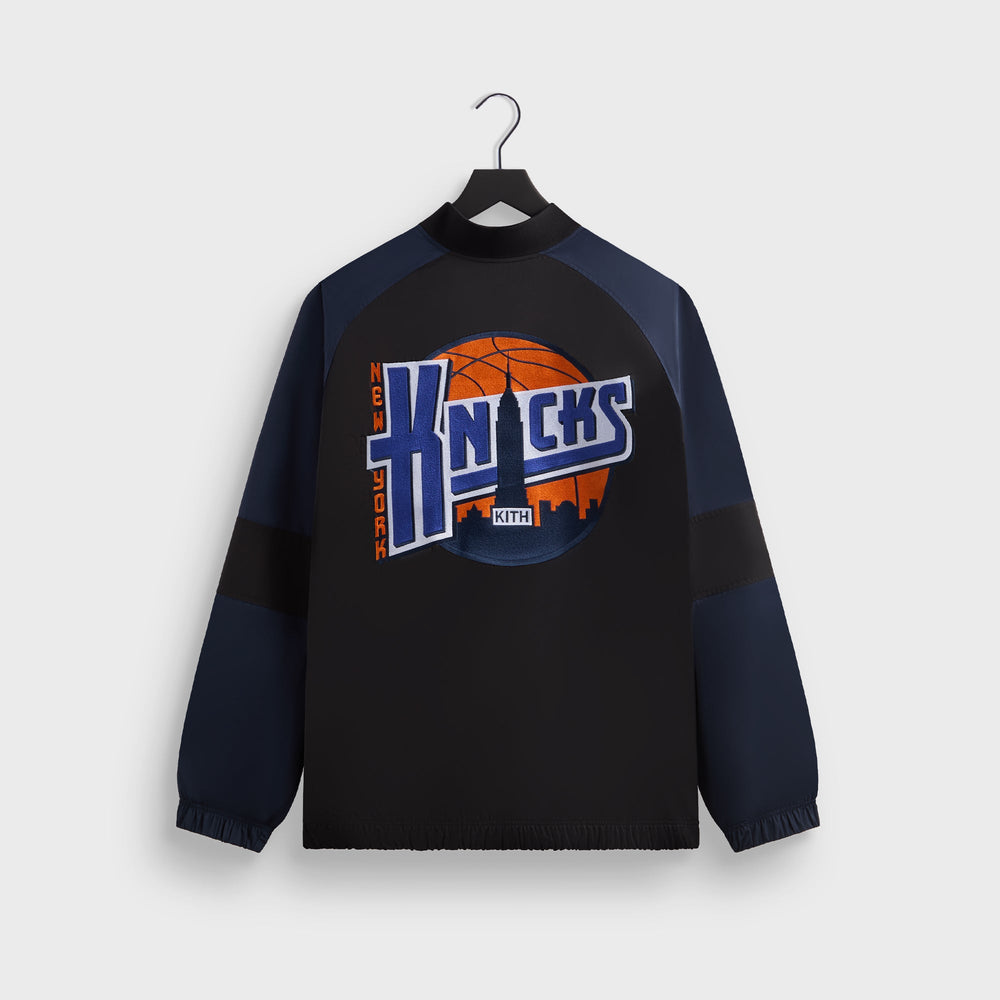 Kith for the New York Knicks Ball Nylon Quarter Zip - Black | Kith Black