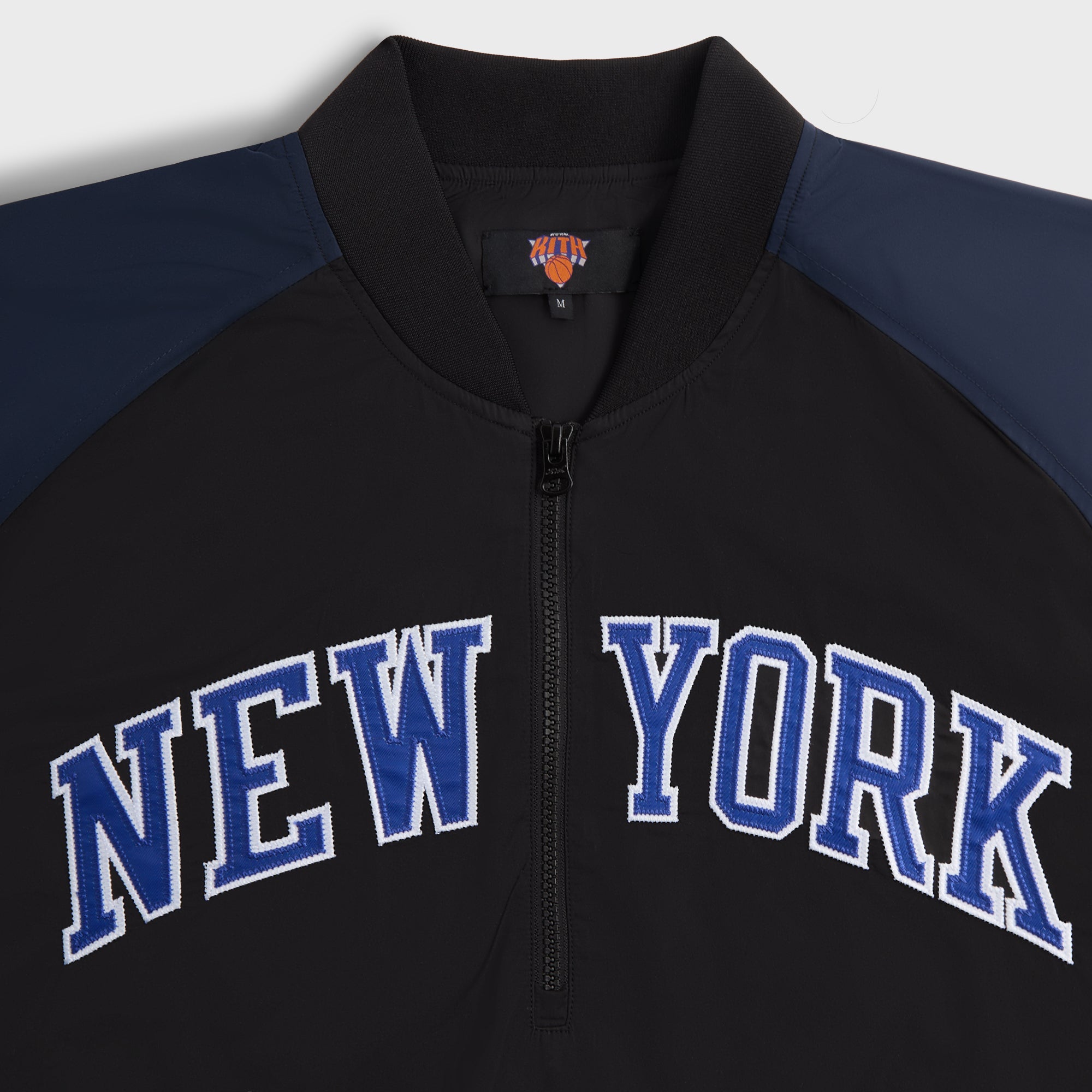 Kith for the New York Knicks Ball Nylon Quarter Zip - Black | Kith Black