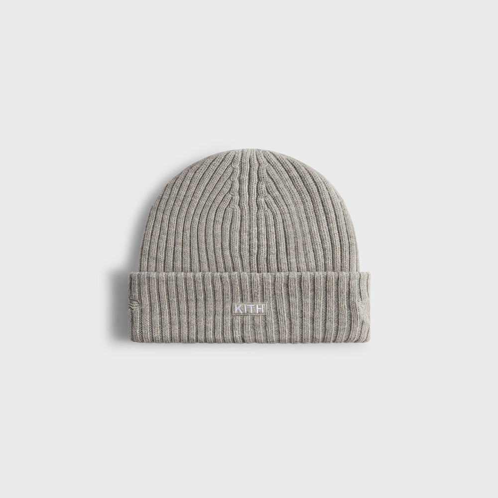 Kith & New Era for the New York Knicks Logo Beanie - Light Heather Gre | Kith Light Heather Grey