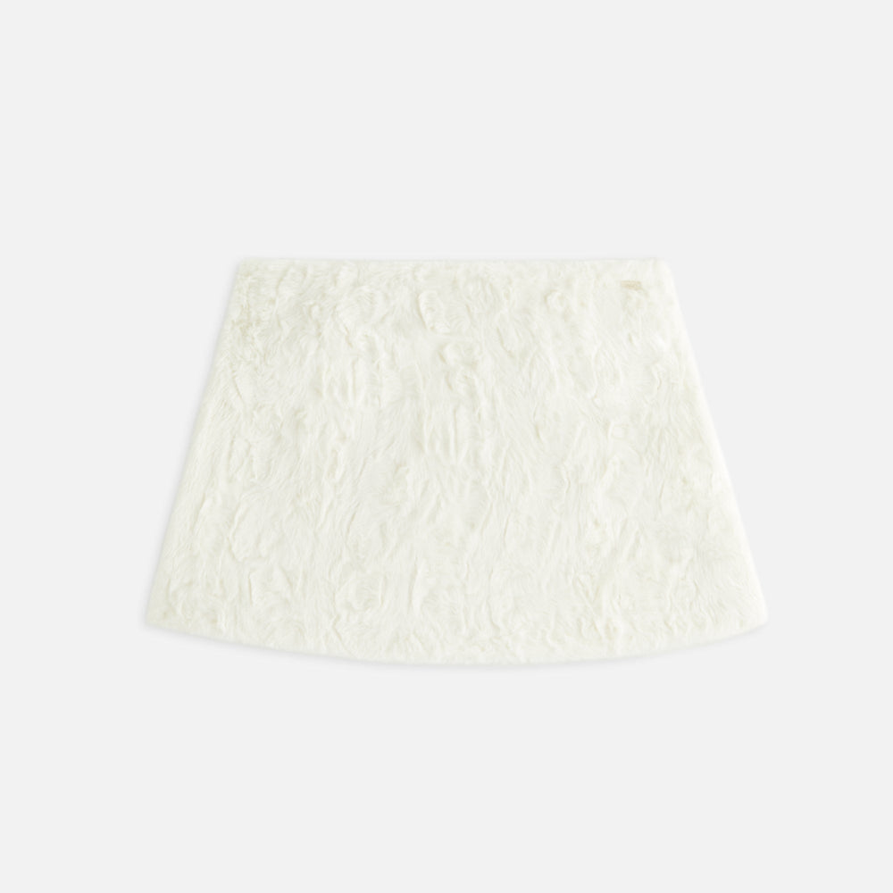 Kith Women Ashtyn Cowlick Fur Mini Skirt - Sandrift | Kith Sandrift