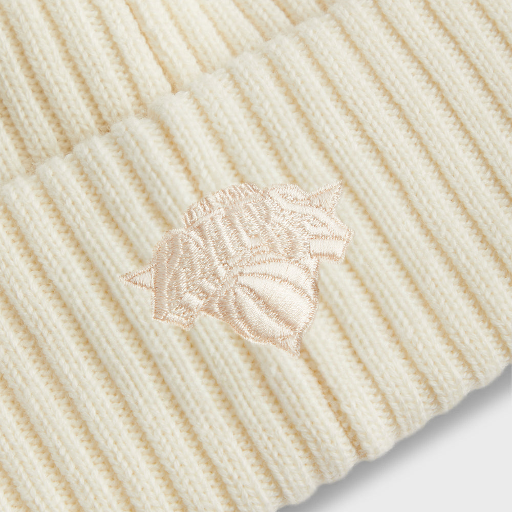 Kith for the New York Knicks Wings Logo Beanie - Sandrift | Kith Sandrift