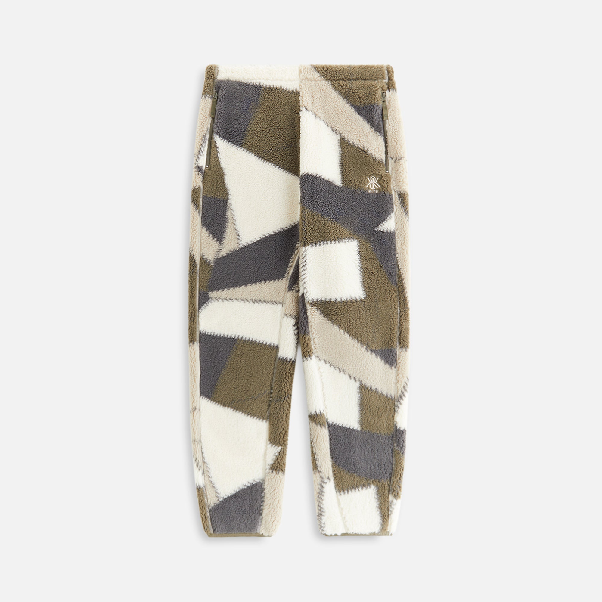 Kith Women Chelsea III Patchwork Fleece Jogger - Plaster | Kith Plaster