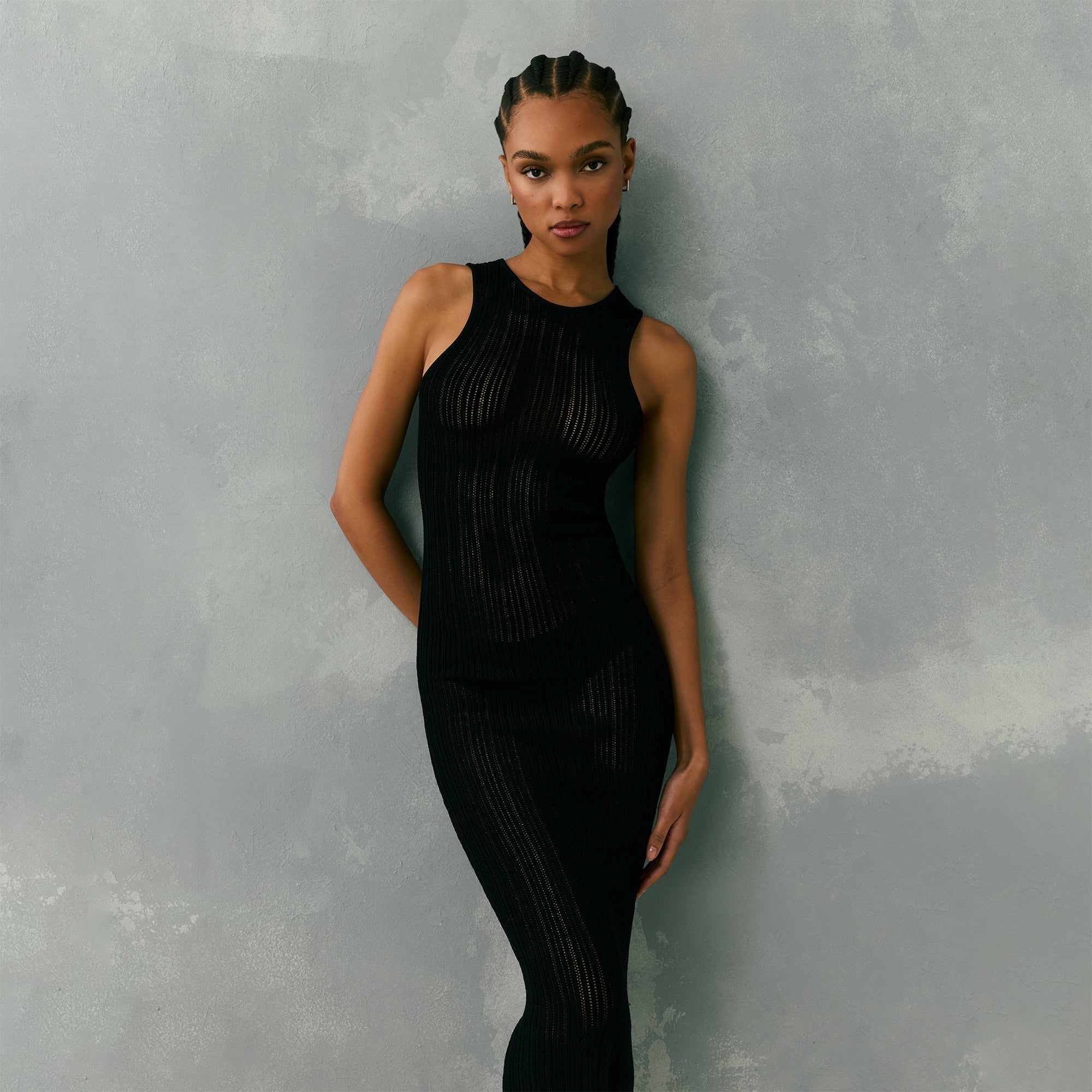 Kith Women Camille Pointelle Knit Maxi - Black | Kith Black