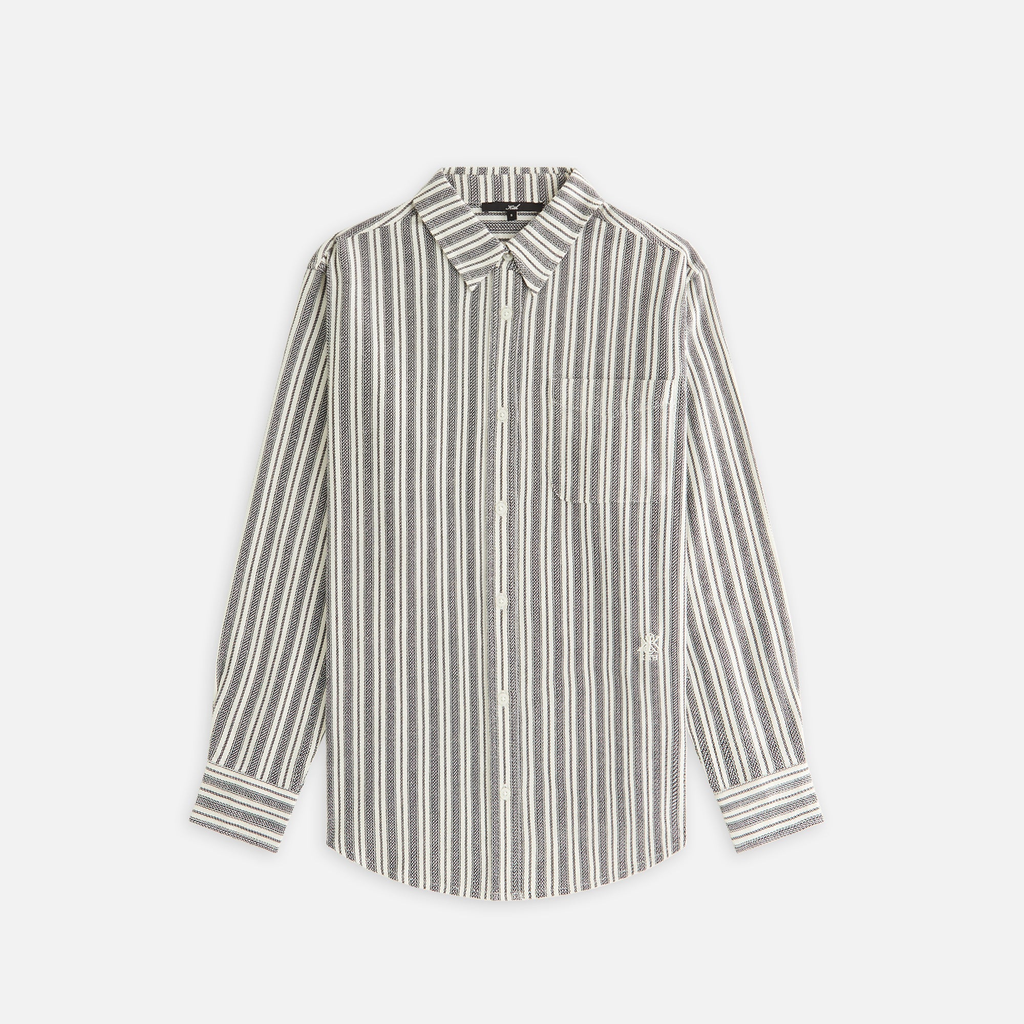 Kith Women Ora II Dobby Stripe Shirt - Black | Kith Black