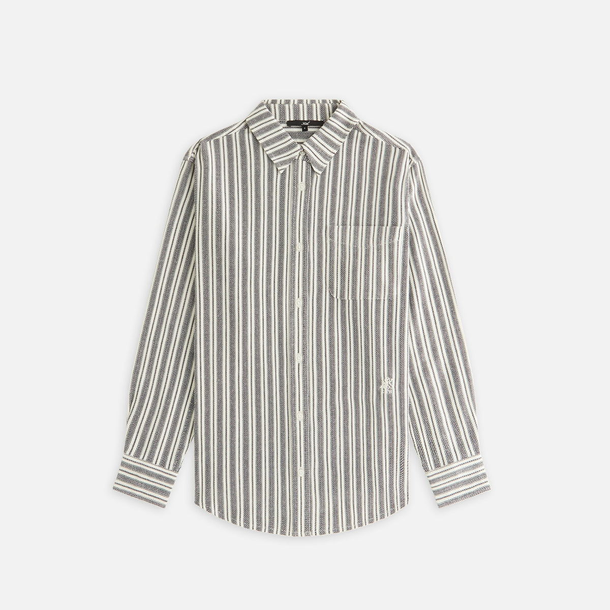 Kith Women Ora II Dobby Stripe Shirt - Black | Kith Black