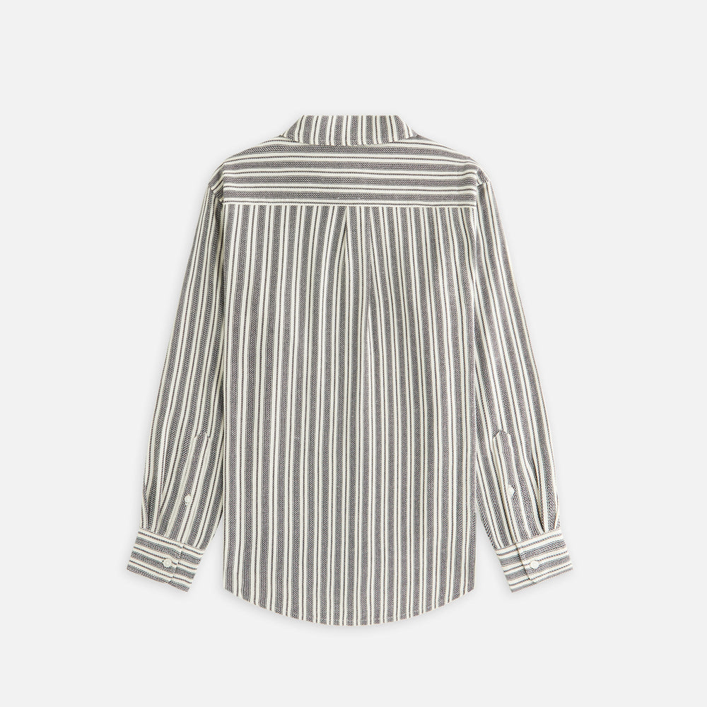 Kith Women Ora II Dobby Stripe Shirt - Black | Kith Black