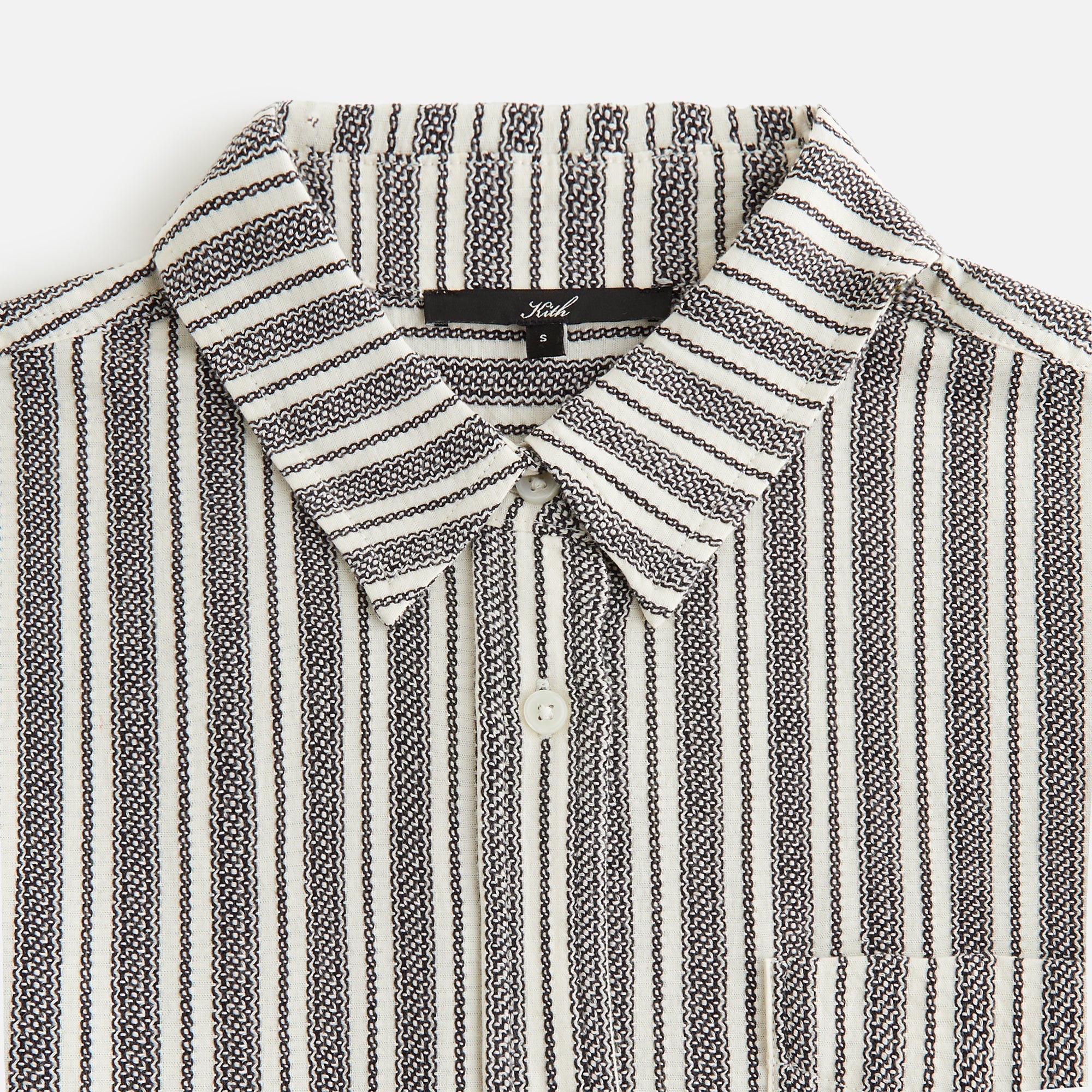 Kith Women Ora II Dobby Stripe Shirt - Black | Kith Black