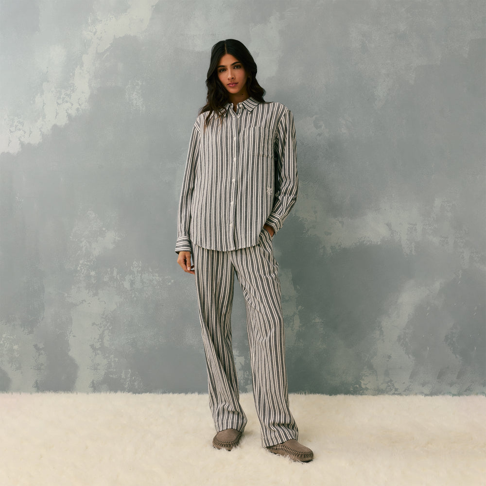 Kith Women Miles II Dobby Stripe Pants - Black | Kith Black