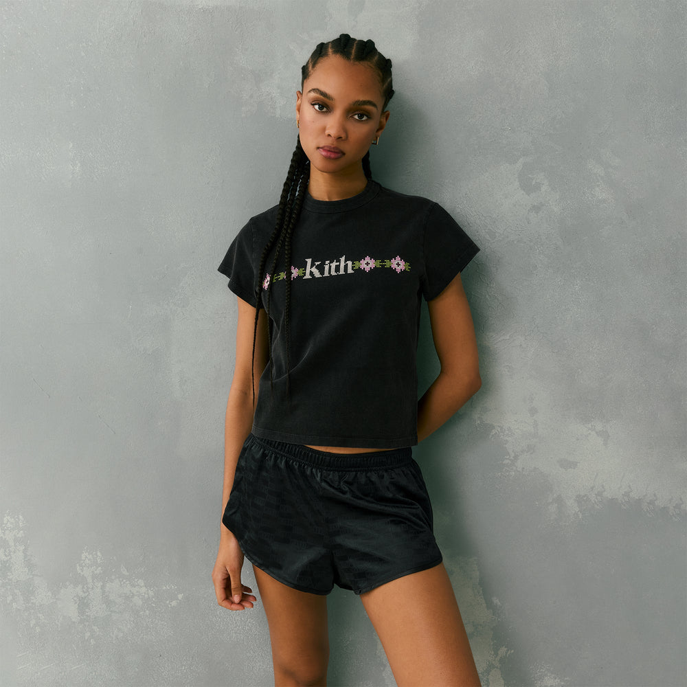 Kith Women Orsa Monogram Shorty - Black | Kith Black