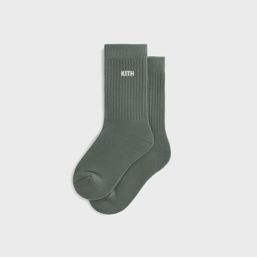 Kith Kids Classic Crew Socks - Laurel | Kith Laurel
