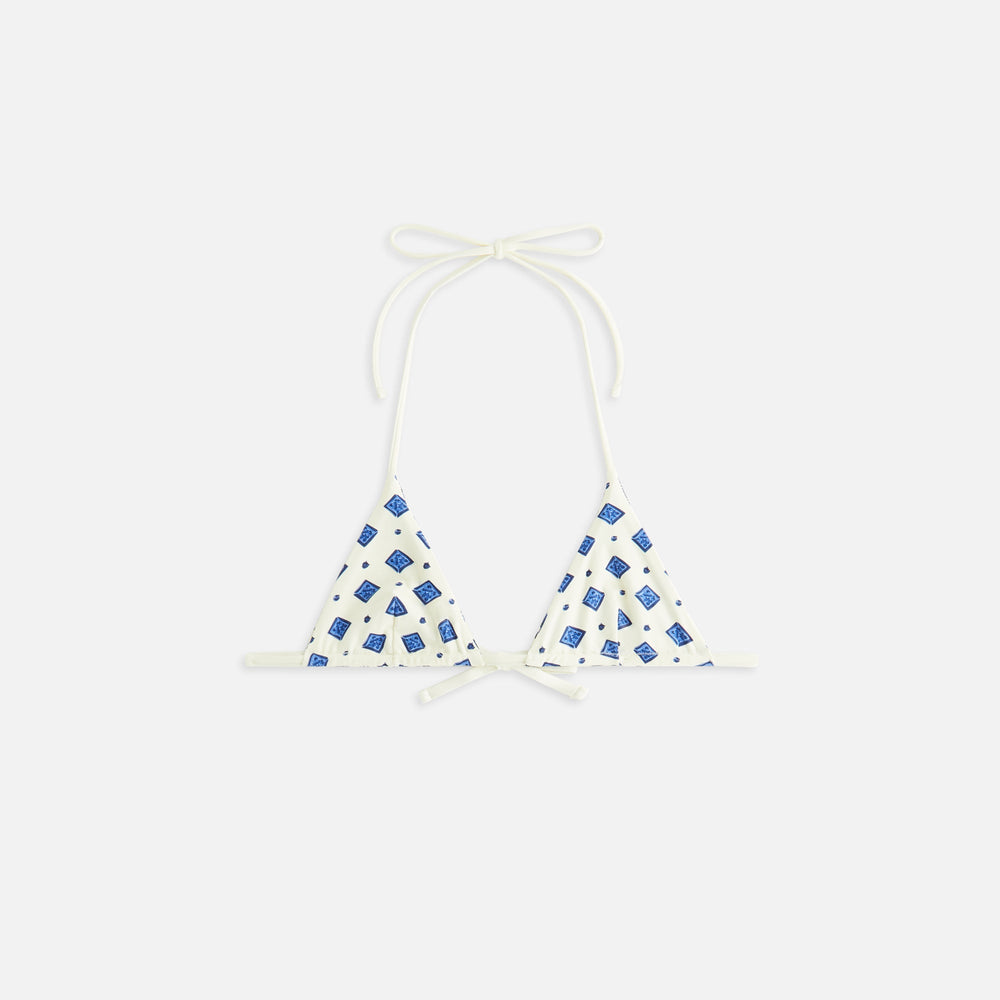 Kith Women Talia II Baroque Tile Tie Top - Sandrift | Kith Sandrift