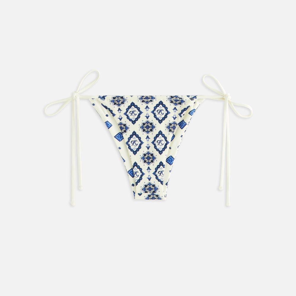 Kith Women Tova Baroque Tile Tie Bottom - Sandrift | Kith Sandrift
