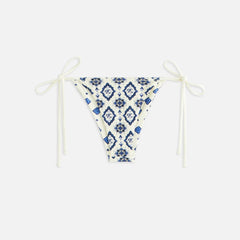 Kith Women Tova Baroque Tile Tie Bottom - Sandrift | Kith Sandrift