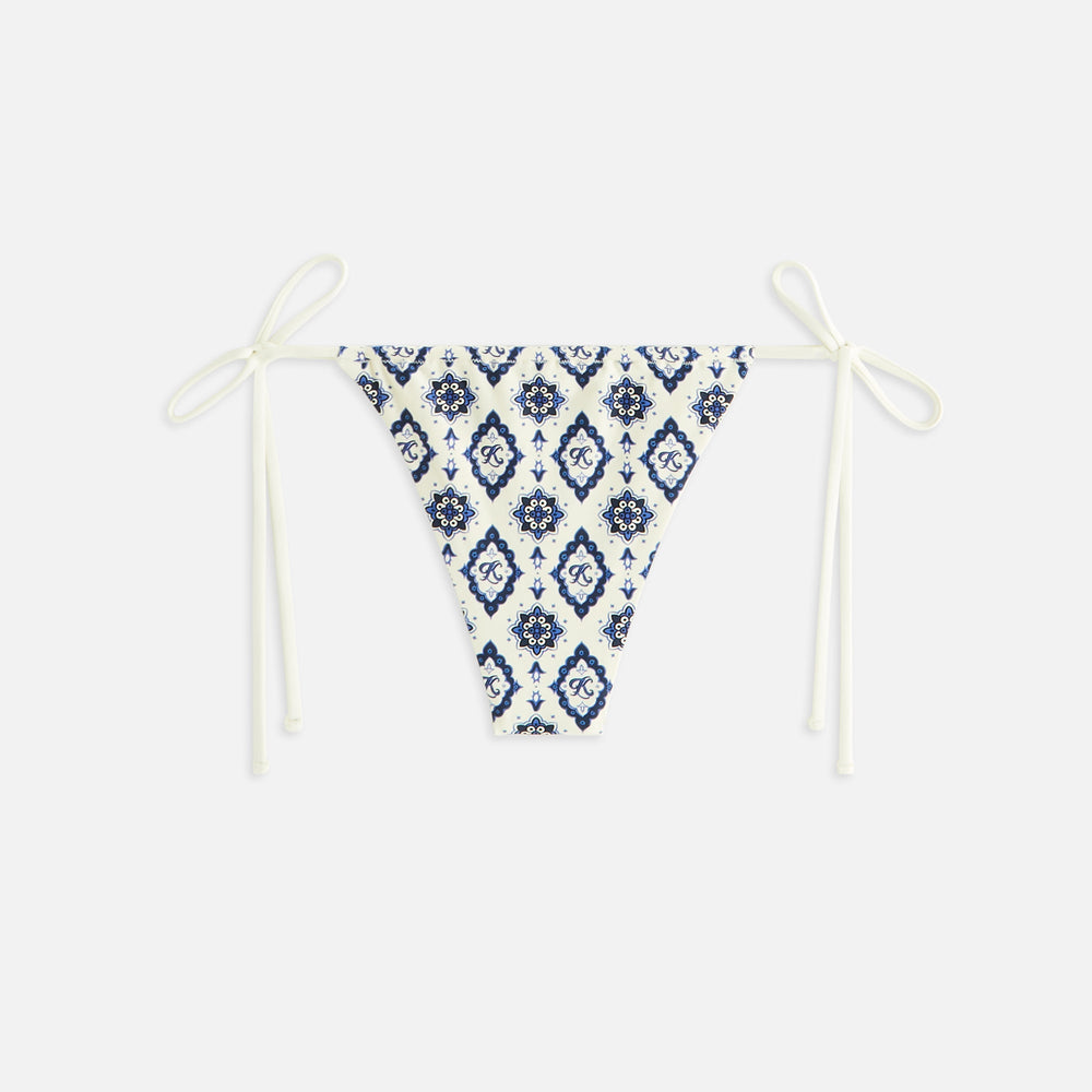Kith Women Tova Baroque Tile Tie Bottom - Sandrift | Kith Sandrift