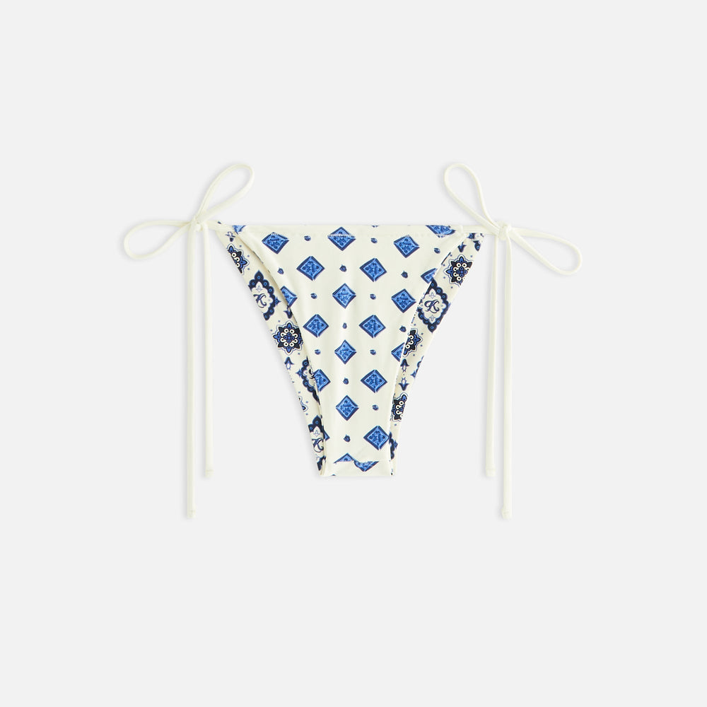 Kith Women Tova Baroque Tile Tie Bottom - Sandrift | Kith Sandrift
