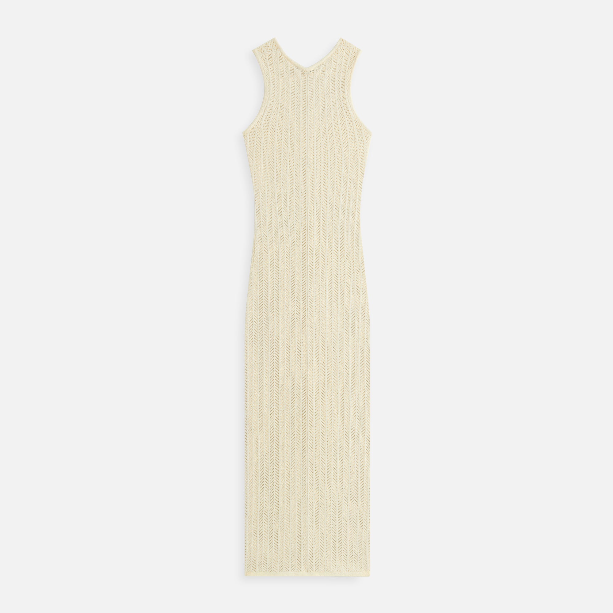 Kith Women Camille Chevron Pointelle Knit Maxi - Sandrift | Kith Sandrift