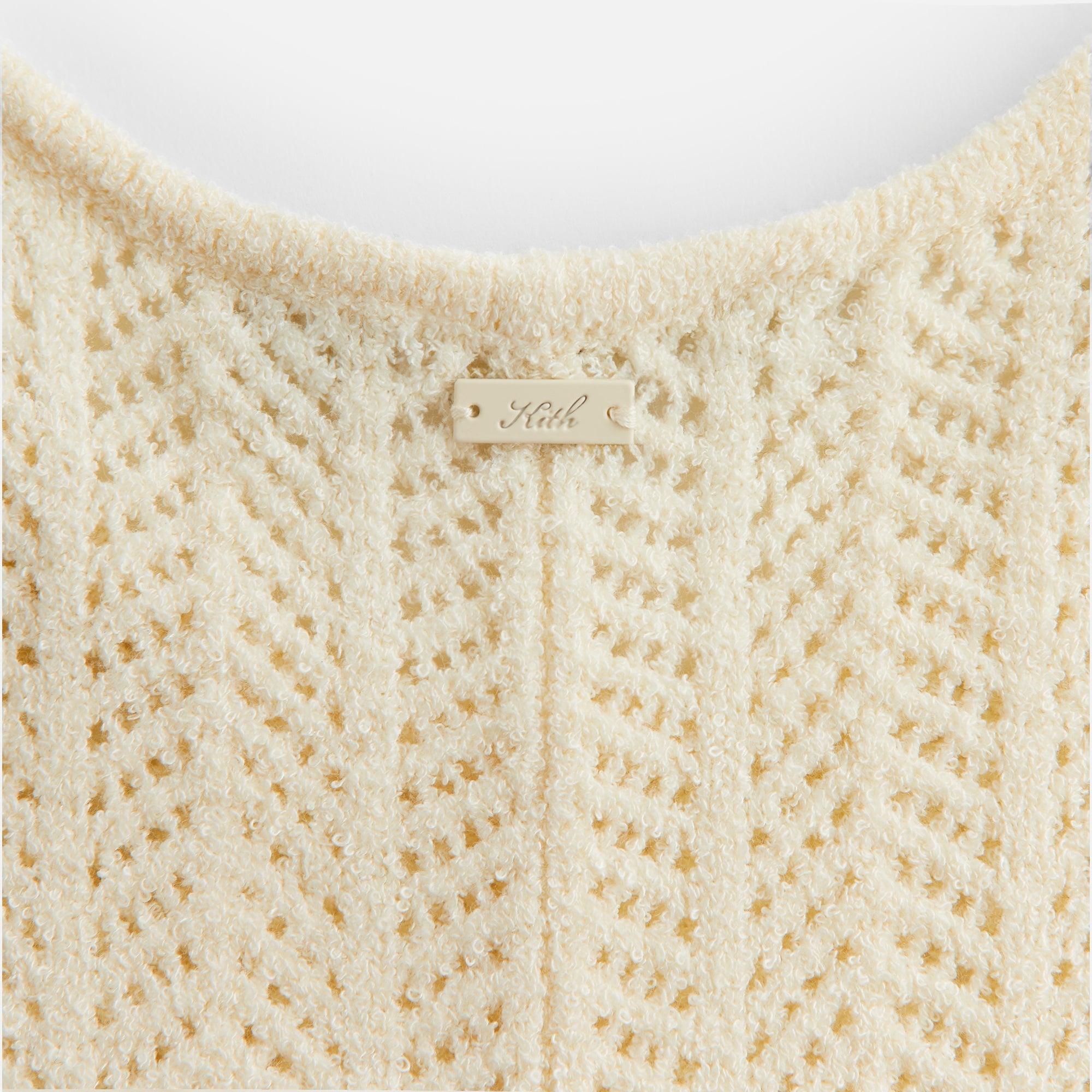 Kith Women Camille Chevron Pointelle Knit Maxi - Sandrift | Kith Sandrift
