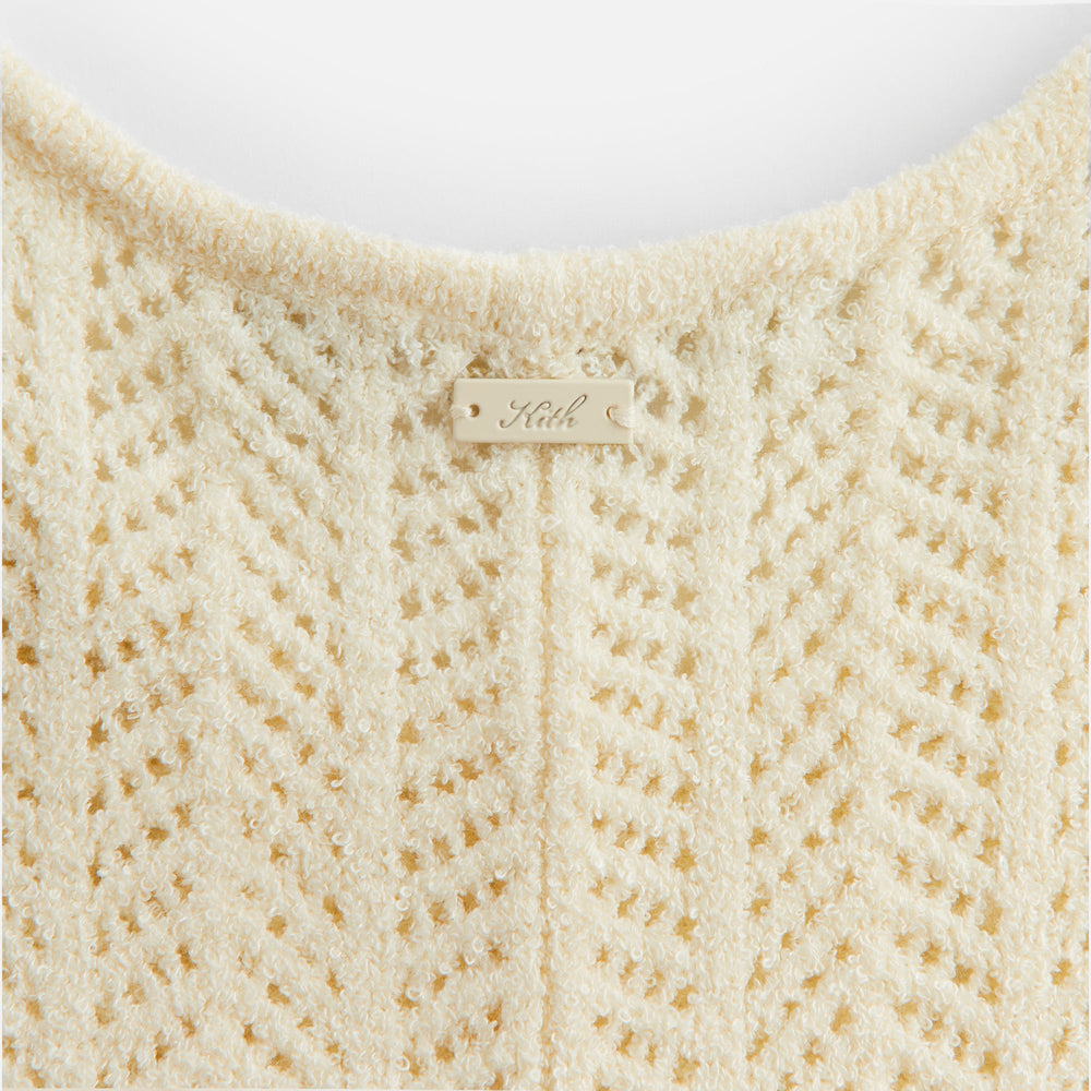 Kith Women Camille Chevron Pointelle Knit Maxi - Sandrift | Kith Sandrift