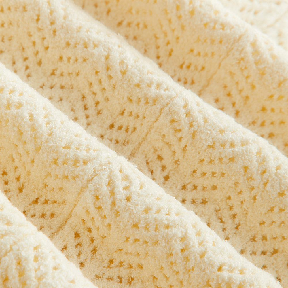 Kith Women Camille Chevron Pointelle Knit Maxi - Sandrift | Kith Sandrift