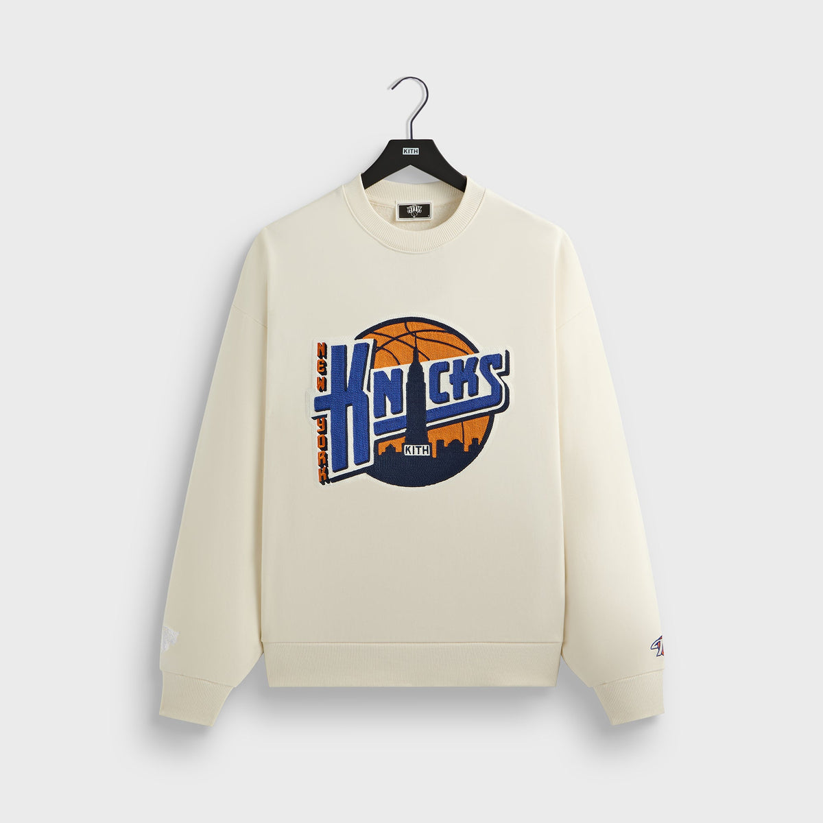 Kith for the New York Knicks City Vintage Nelson Crewneck - Sandrift | Kith Sandrift