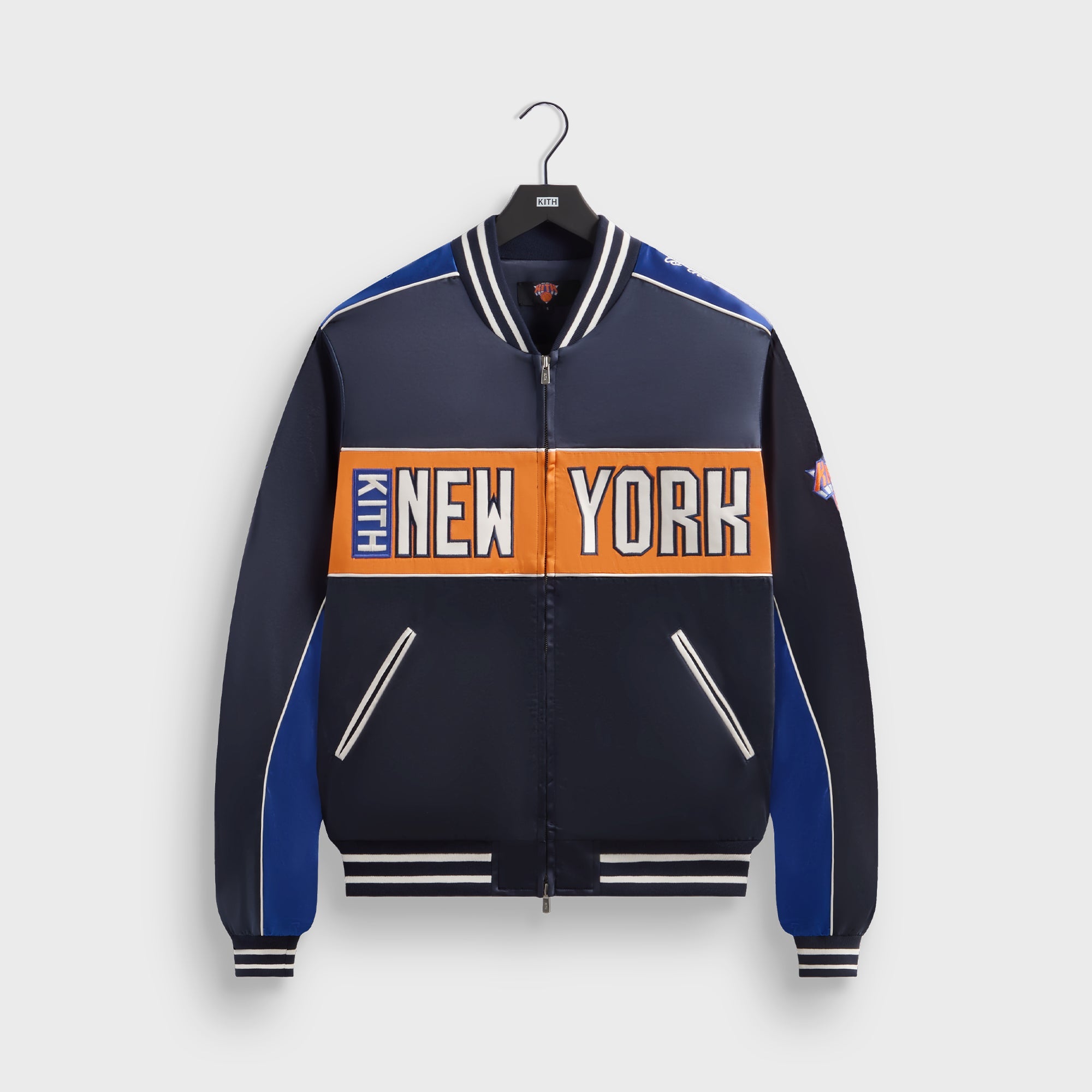 Kith for the New York Knicks Souvenir Jacket - Nocturnal | Kith Nocturnal