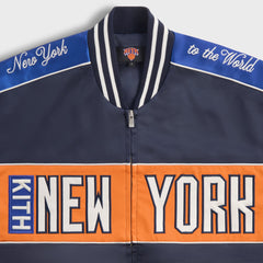Kith for the New York Knicks Souvenir Jacket - Nocturnal | Kith Nocturnal