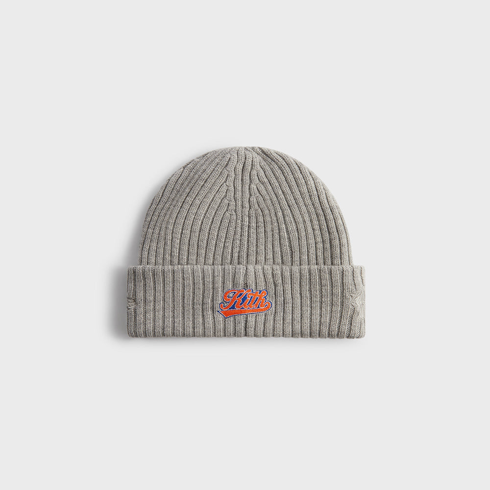 Kith for the New York Knicks Court Vision Beanie - Light Heather Grey | Kith Light Heather Grey