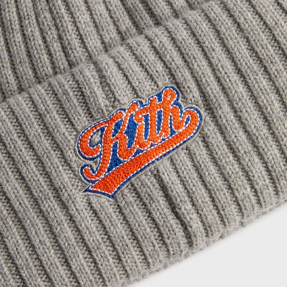 Kith for the New York Knicks Court Vision Beanie - Light Heather Grey | Kith Light Heather Grey
