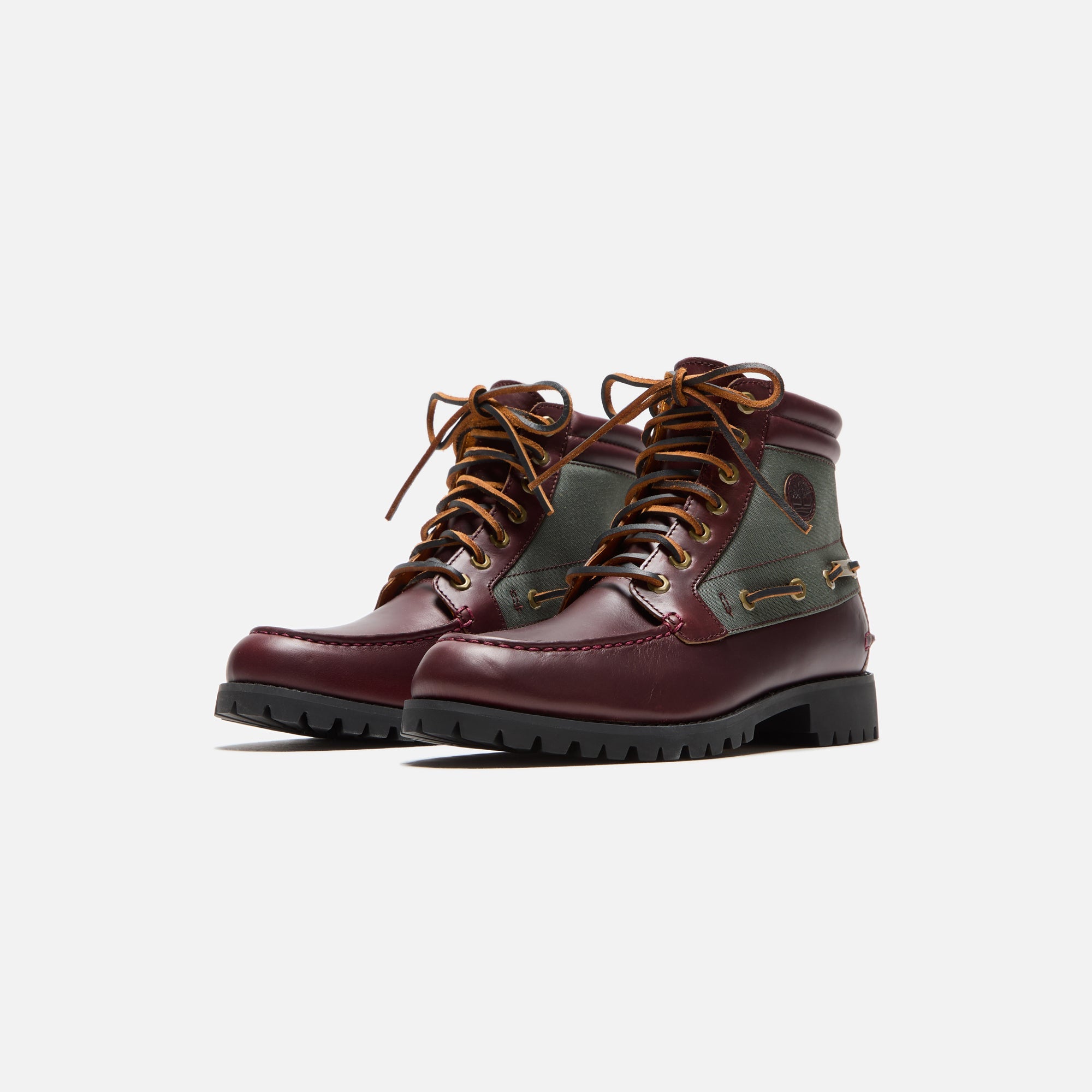 Timberland Britton Road 7-Eye Moc-Toe Lug Boot - Dark Red Full Grain | Kith Dark Red Full Grain
