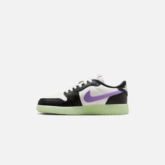Jordan GS Air Jordan 1 Retro Low OG - Black / Black Raspberry / Volt T | Kith Black / Black Raspberry / Volt Tint